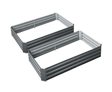 Load image into Gallery viewer, Greenfingers Raised Garden Beds Galvanised Steel 2 Pack 150cm
