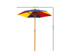 Load image into Gallery viewer, Kids Wooden Picnic Table Set with Umbrella
